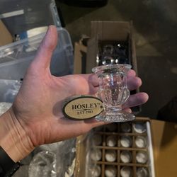 Tapered Glass Candle Holders 