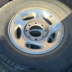 2001 Dodge Ram Stock Rims And Michelin Tires