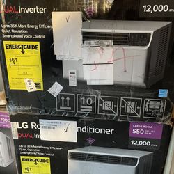 12,000 Btu Lg Dual Inverter Ac Window Units “New In Box”!!