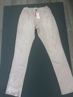 Girls Light Pink New Jeans Size 12