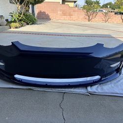 2023 Tesla Model 3 Front Bumper Cover Blue