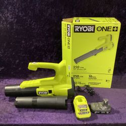 🧰🛠RYOBI ONE+18V 90MPH/250CFM Leaf Blower/Sweeper w/2.0 Battery&Charger-NEW!-$65!🧰🛠