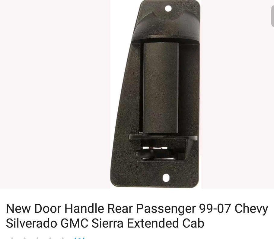 99-07 Silverado and Sierra Rear Door Handle