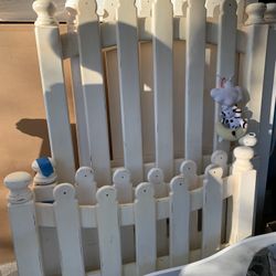 Set Of 2 Twin Bed Frames-Picket Fence