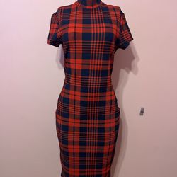 Red And Black Plaid Dress 
