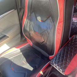 Red and black 5 car seat covers