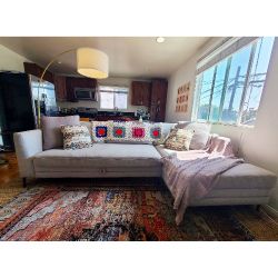 MOVING SALE: Gray Sectional Sleeper Sofa 🔥