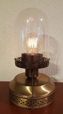 One-of-a-kind Handmade Steampunk Art Bell Dome Lamp Light. $30.00 (With Bulb) $25.00