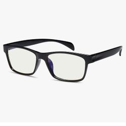 Gamma Ray Computer Blue Light Blocking Gaming Reading Glasses w/Amber Tint and Anti Glare UV Digital Eyestrain