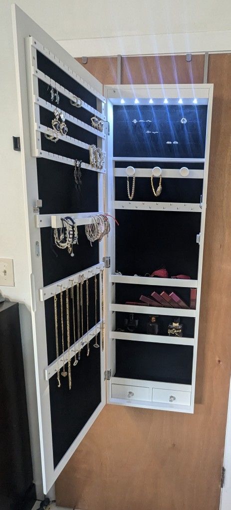 Jewelry Cabinet Armoire Organizer
