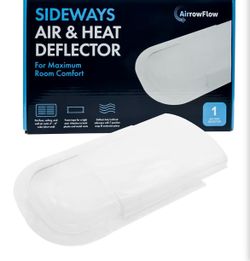 Sideways Floor Wall Air Vent Deflector Heat and Air, fits vents 3”-7” wide. (AP)