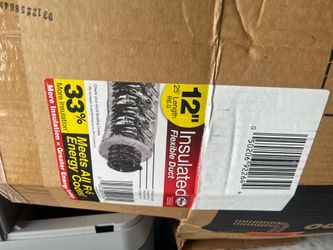 12 in. x 25 ft. Insulated Flexible Duct R6 Silver Jacket
