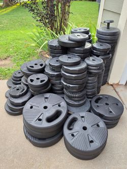 HUGE PLASTIC LOT of Standard Sized 1" Weights