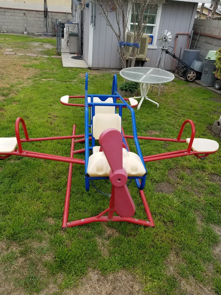 Ace flyer teeter totter airplane