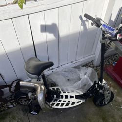 Uberscoot 2x 2-Speed 50cc Stand Up Gas Powered Scooter With Seat Scooter