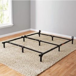 Mainstays 7" Adjustable Metal Bed Frame, Easy No-Tools Assembly, Twin/Full/Queen
