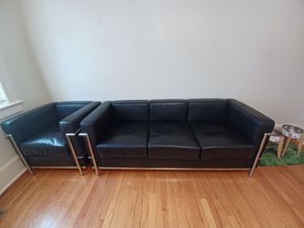 Black Sofa Set