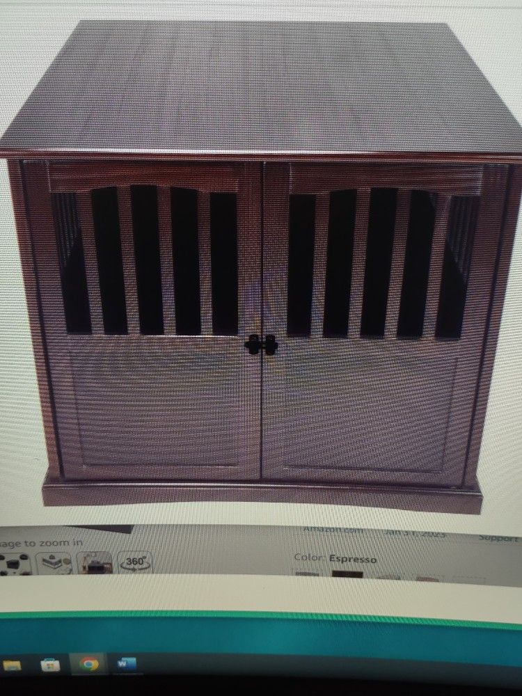 Wooden Dog Crate / End Table Large