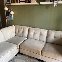 Beige Sectional Couch