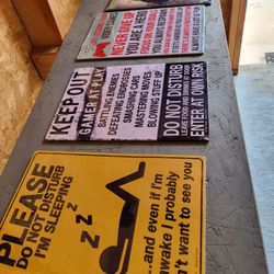 Door Sign Metal New $10 Each 