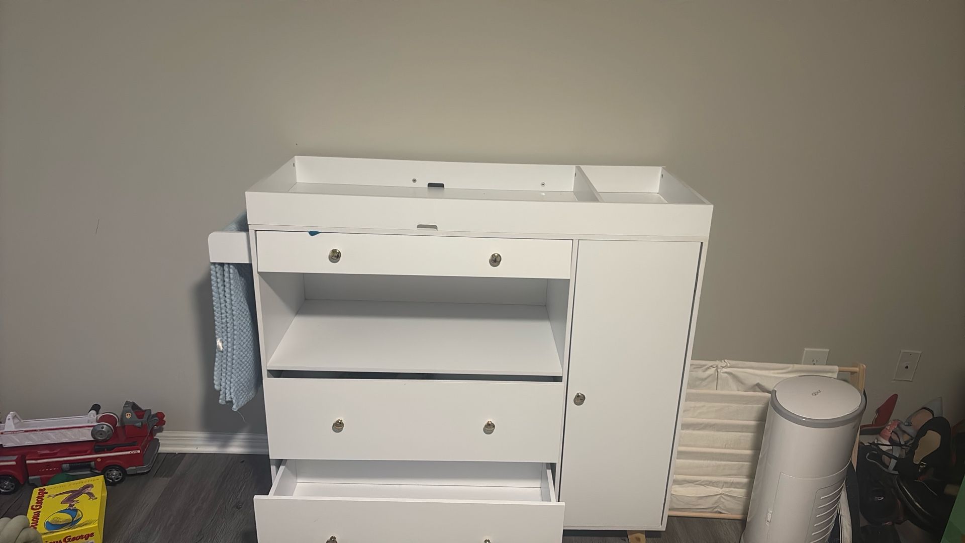 Tall White Changing Table