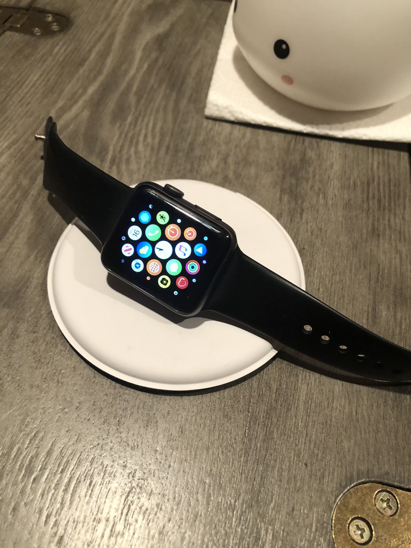 Apple Watch with dock