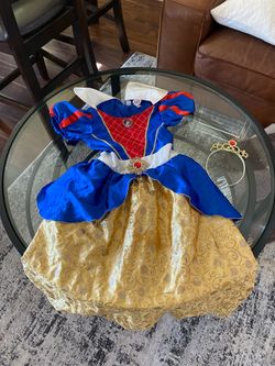 Disney Snow White Kids Costume Dress with Tiara