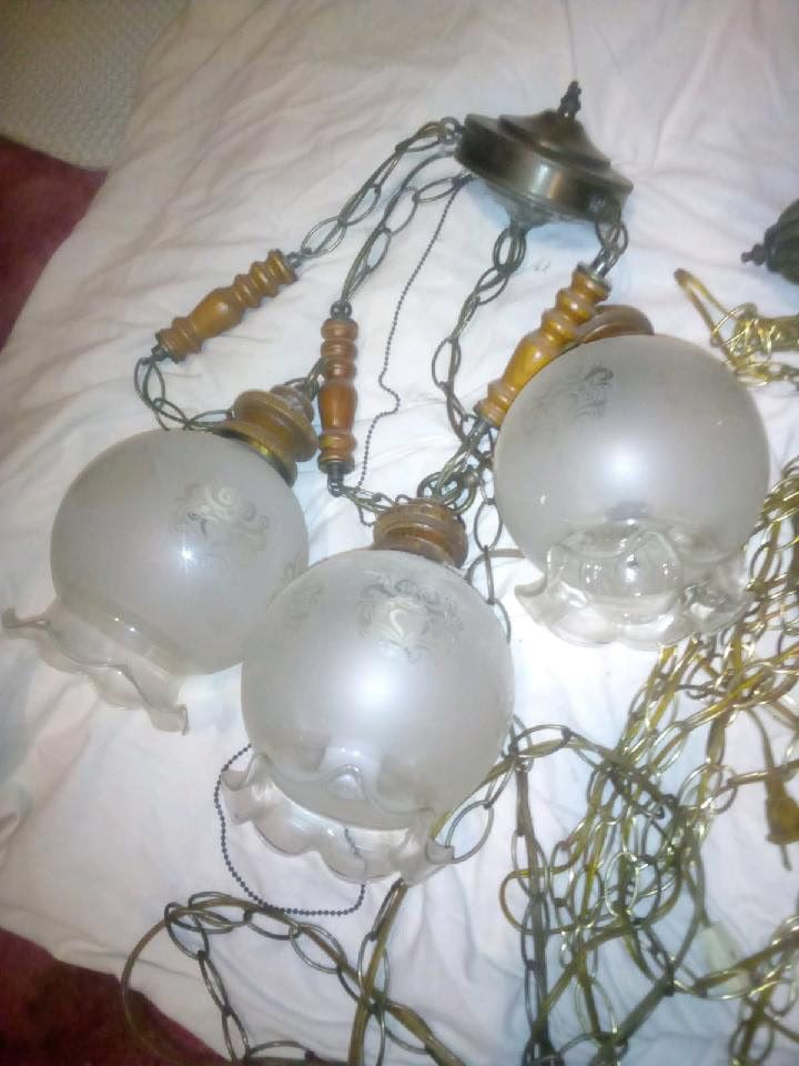 Antique Glass Ball Lamp