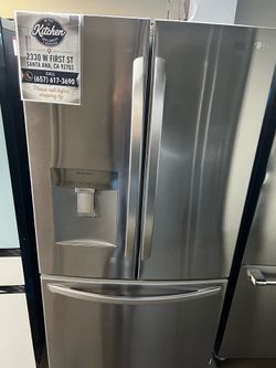 NEW OPEN BOX LG FRENCH STYLE REFRIGERATOR