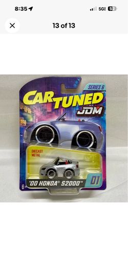 MGA Car Tuned JDM Series 6 2000 Honda S2000 Diecast Metal White 🔥