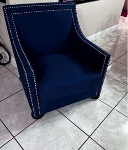 Accent Emery Blue Chair- Good Condition