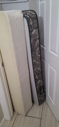 Queen Bed,mattress and box spring Included