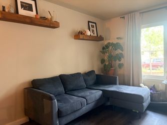 Blue sectional