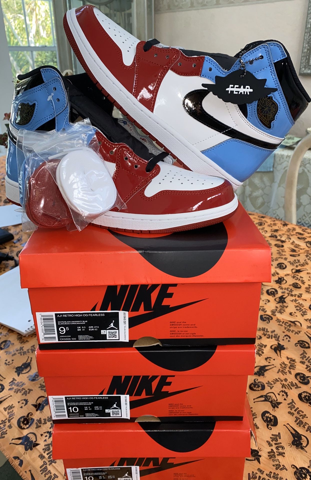 Jordan 1 fearless sizes 10