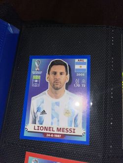 Blue Messi Panini Sticker