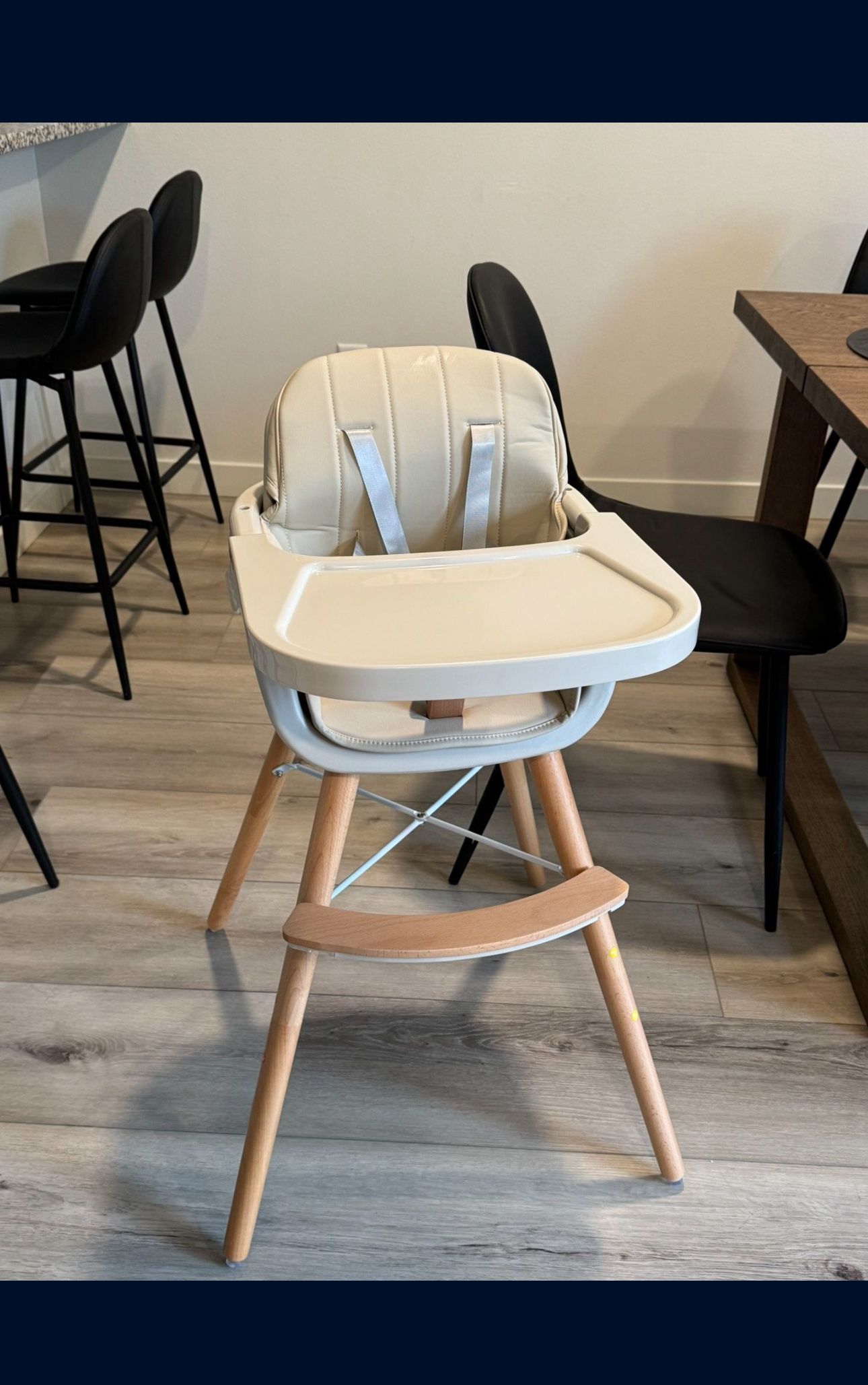 wooden high chair