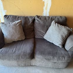 Grey Couch and Loveseat 