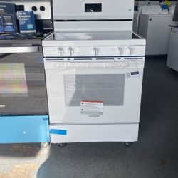 Estufa Nueva Eléctrica De Vidrio, Blanca Frigidaire 