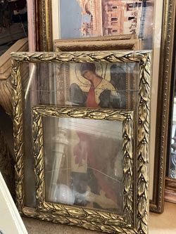 2 Vintage Hold Frames  W Glass 