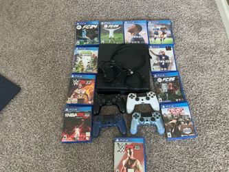 PS4 with many games