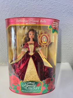 1997 Vintage Barbie Disney Beauty and the Beast Enchanted Christmas Belle