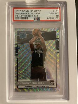 2020 Donruss Optic Ant Edwards PSA 10 RC