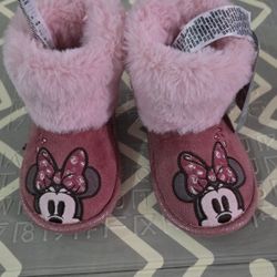 Girls Disney Minnie Mouse House Slippers