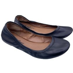 Lucky Brand leather black ballet flats Size 6