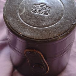 Rare Brown Leather Nikon Nippon Kogaku Short Lenses Focal Length Case