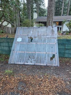 Clear PVC Corrugated Roof and Hardware