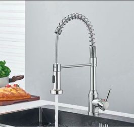 Removable Gourmet Kitchen Faucet 2 Modes Rotatable Deck Mount Single Handle Cold Hot Water Mixer Kitchen Sink Crane,Chrome A