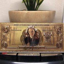 Hermione Granger (Harry Potter) 24k Gold Plated Banknote