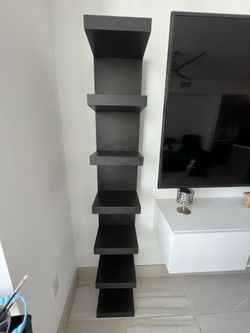 Black Ikea Wall Shelf Unit  