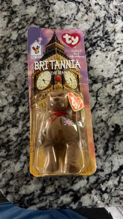 Ty Beanie Baby Britannia the Bear